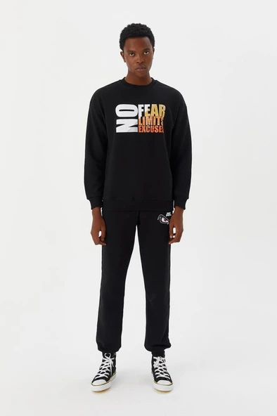 No Fear Erkek Sweatshirt Siyah M500260 - 4