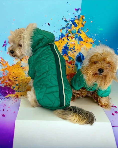 Luxy Green Köpek Montu, Köpek Ceketi, Köpek Dış Giyim - 6