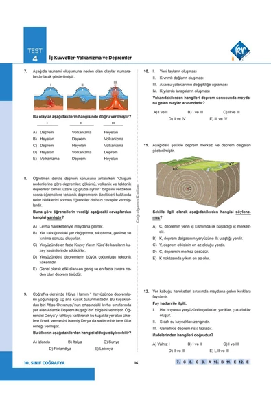 Coğrafyanın Kodları 10. Sınıf Coğrafya Pekiştireç Yazılı ve Okula Hazırlık Kitabı - 2