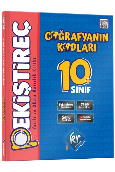 Coğrafyanın Kodları 10. Sınıf Coğrafya Pekiştireç Yazılı ve Okula Hazırlık Kitabı