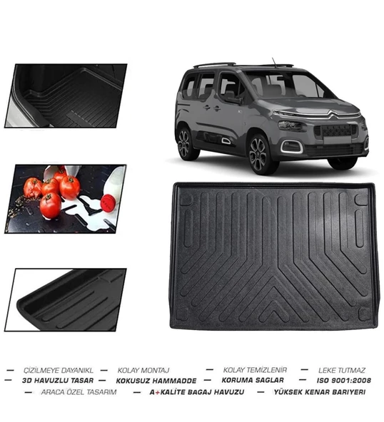 Citroen Berlingo Seperatörlü 2019 Model Bagaj Havuzu - Resim 2