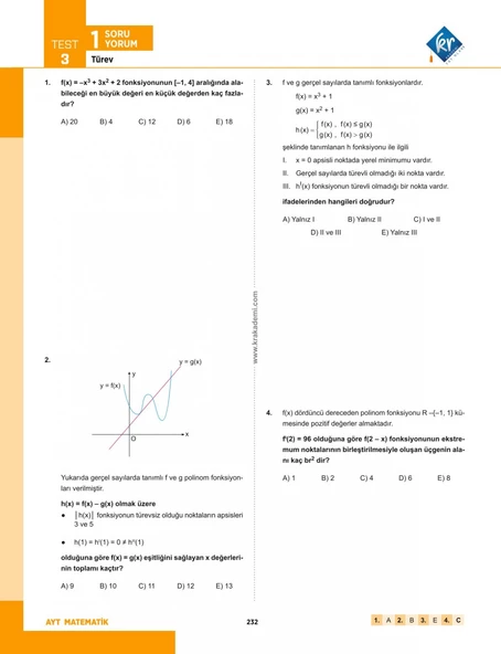 Eyüp B. AYT Matematik Soru Bankası - 6
