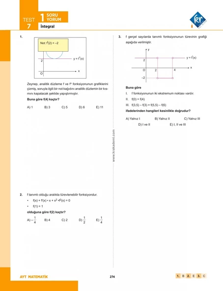 Eyüp B. AYT Matematik Soru Bankası - 7