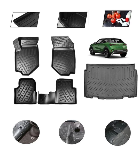 Opel Mokka 2023 Model 4D Bagaj Paspas Set