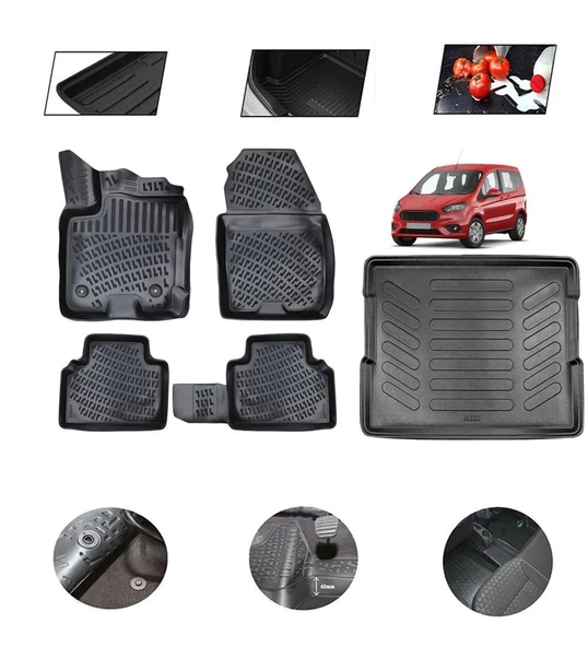Ford Courier 2023 Model 4D Bagaj Paspas Set