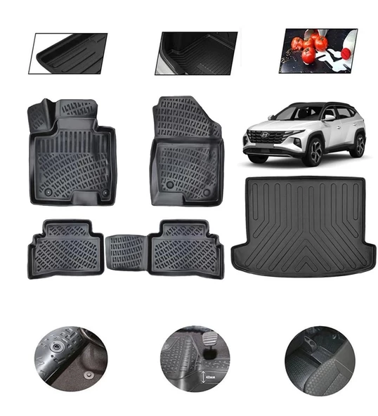 Hyundai Tucson Elite Plus 2023 Model 4D Bagaj Paspas Set
