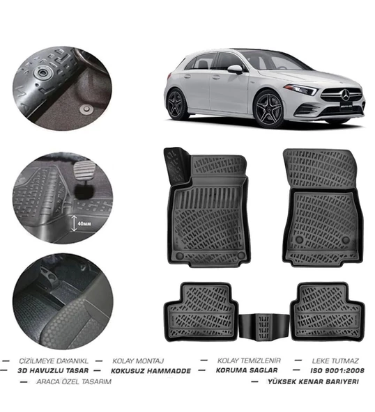 Mercedes A Serisi W177 Sedan Kulaksız 2023 Model 4D Paspas - Resim 2