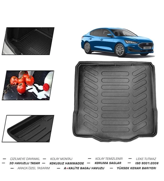 Ford Focus Sedan Tamir Kitli 2023 Model Bagaj Havuzu - Resim 2