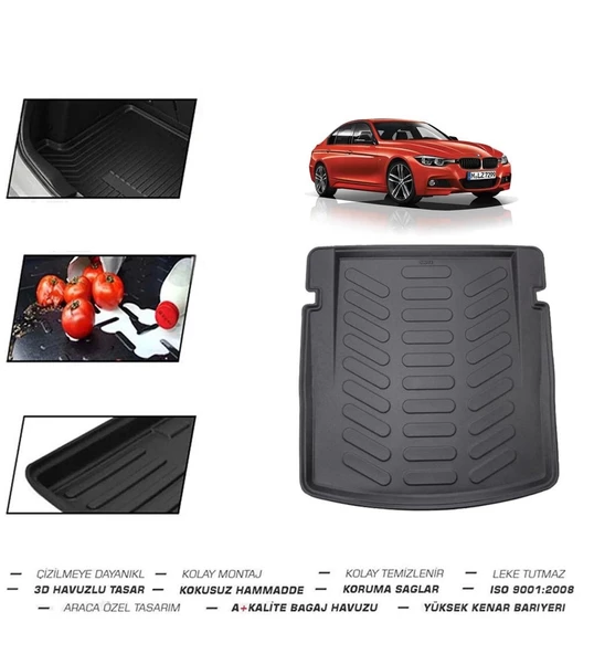 Bmw 3 Serisi F30 Sedan 2012 Model Bagaj Havuzu - Resim 2