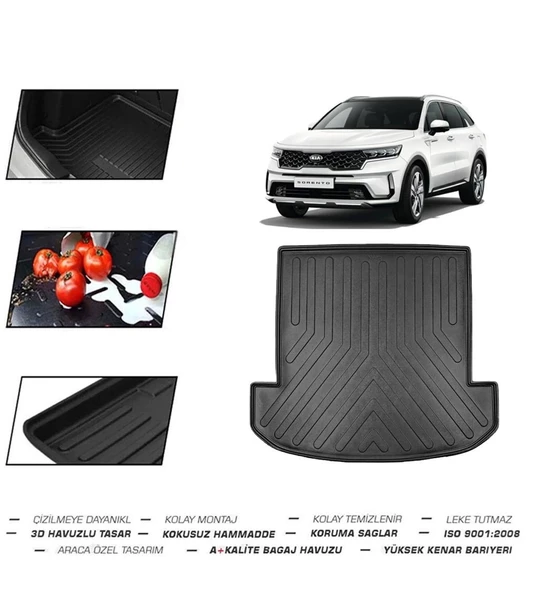 Kia Sorento 5 Koltuklu Benzin 2025 Model Bagaj Havuzu - 2