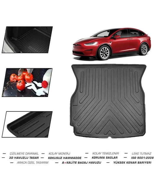 Tesla Model X 5 Koltuklu 2018 Model Bagaj Havuzu - Resim 2