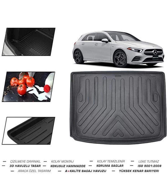 Mercedes A Serisi W177 HB Cepsiz 2023 Model Bagaj Havuzu - Resim 2