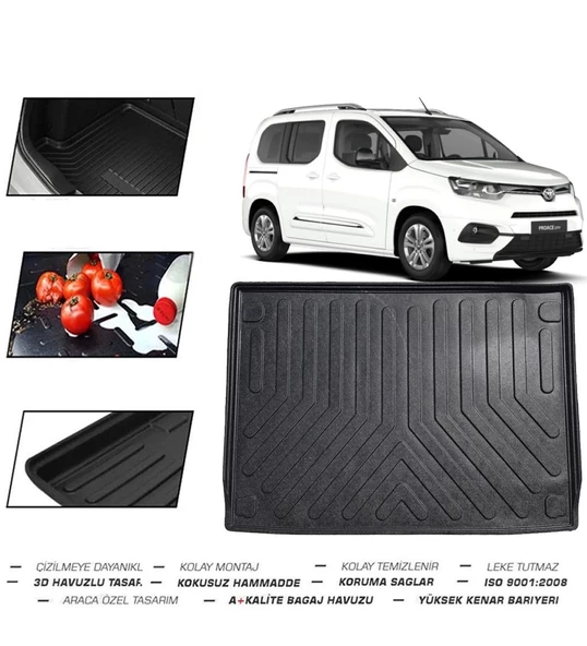 Toyota Proace City Seperatörlü 2023 Model Bagaj Havuzu - Resim 2