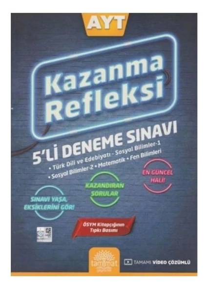 Tammat Yayıncılık AYT Kazanma Refleksi 5 li Deneme Sınavı