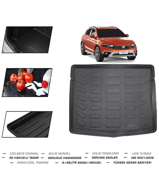 Fiat Egea Cross Stepneli 2024 Model Bagaj Havuzu - Resim 2