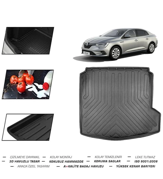 Renault Megane 4 Sedan Sag Kulaklı 2016 Model Bagaj Havuzu - Resim 2