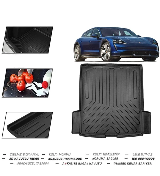 Porsche Taycan (Elektrikli) 2020 Model Bagaj Havuzu - Resim 2