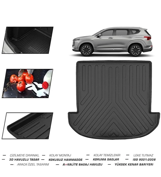 Hyundai Santa Fe Hibrit 5 Koltuklu 2022 Model Bagaj Havuzu - Resim 2