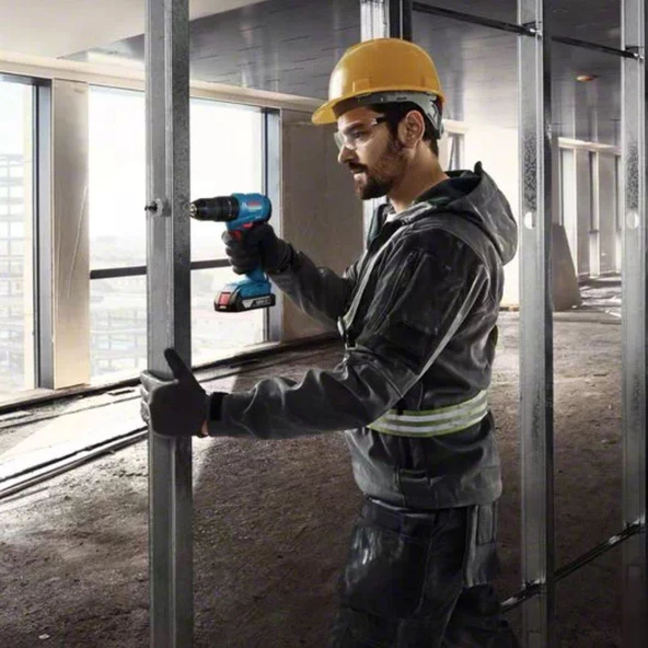 Bosch Professional GSB 185-LI  2Ah 18V Çift Akülü Kömürsüz Darbeli Delme Vidalama - 06019K3100 - 2
