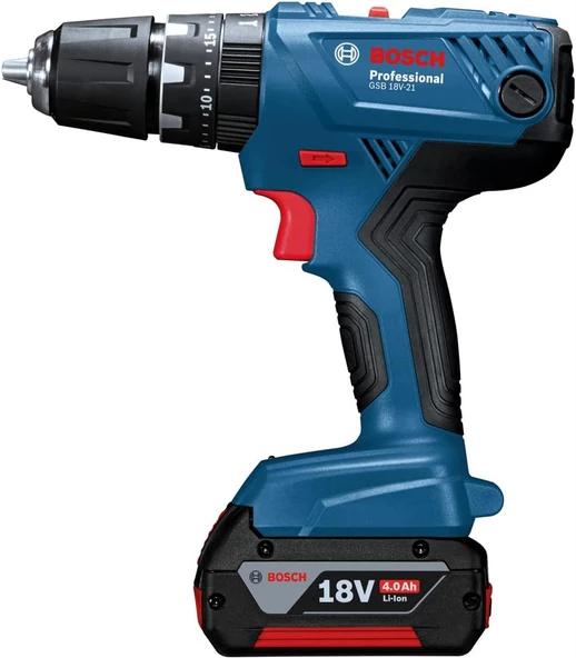 Bosch GSB 18V-21 Vidalama solo in Carton Box - 06019H1176 - 2