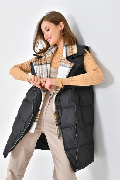FTZ Women Kadın Şişme Yelek  Siyah RBN4043 - 3