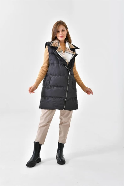 FTZ Women Kadın Şişme Yelek  Siyah RBN4043 - 6