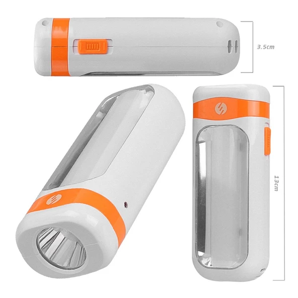 S-link SL-8677 1W 1+10 SMD Ledli Şarjlı Işıldak 22140 - 3