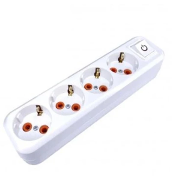 Asel ASL-200 0209 4'Lü Grup Priz Anahtarlı Klemens - HRD-010880