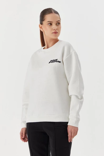 No Fear Kadın Sweatshirt Beyaz 72466 - 2