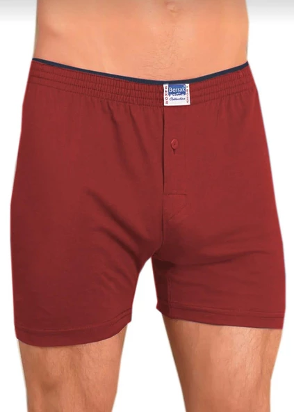 BERRAK 1099 ERKEK PENYE BOXER ŞORT 10 ADET  2XL BORDO