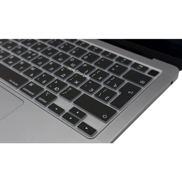 Rusça Klavye Macbook Air M1 Kılıfı (TouchID'li Air) A2179 A2337 ile Uyumlu Koruyucu - 3