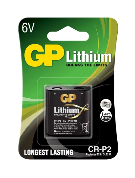 GP CRP2 6V Lityum Fotoğraf Makinesi Pili