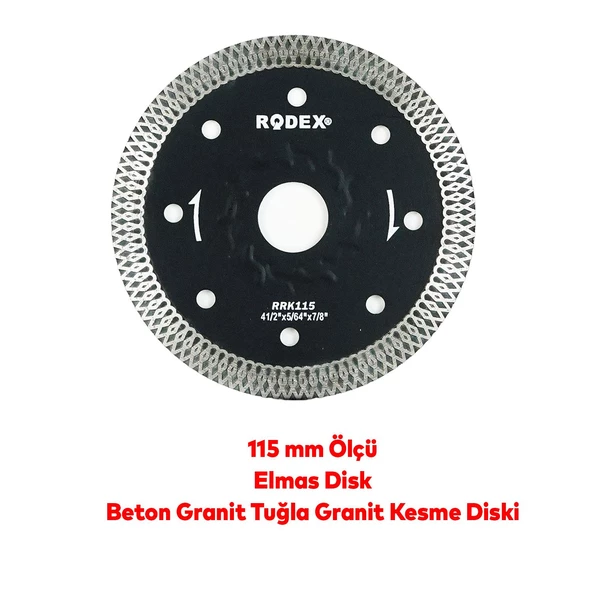 Spiral Avuç İçi Taşlama Makinesi Seti 115 mm Ahşap Mermer Beton Metal Tuğla Kesici İnox Flap Disk (6'Lı SET) - 7