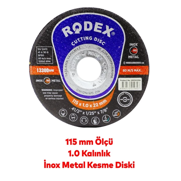 Spiral Avuç İçi Taşlama Makinesi Seti 115 mm Ahşap Mermer Beton Metal Tuğla Kesici İnox Flap Disk (6'Lı SET) - 5