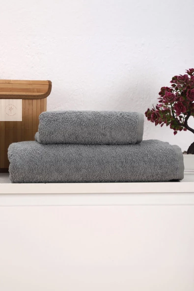 2 Parça Kadın / Erkek Banyo Duş Hamam Havlu Seti 90x150 Cm %100 Pamuklu - 5