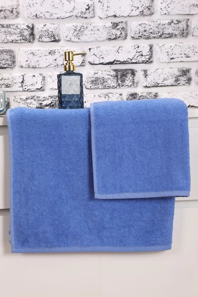 2 Parça Kadın / Erkek Banyo Duş Hamam Havlu Seti 90x150 Cm %100 Pamuklu - 10