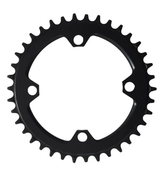 Bisiklet Aynakol Tek Yaprak 104 BCD 9/10/11 Uyumlu Aynakol Yaprağı 38T Siyah - Resim 2