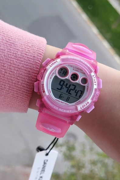 Daniel Klein DKISTE820 Pembe Renk 6 Farklı Işıklı 5 Atm Çocuk Kol Saati - 3