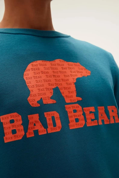 BAD BEAR LOGO CREWNECK ERKEK SWEATSHIRT - 12