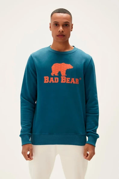 BAD BEAR LOGO CREWNECK ERKEK SWEATSHIRT - 8