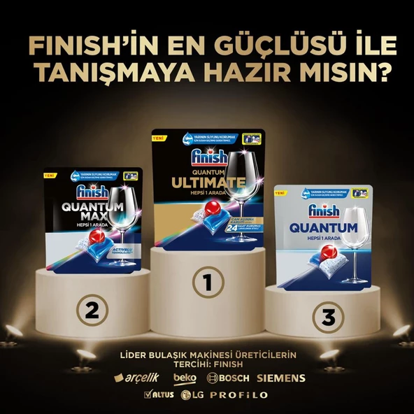 Finish Quantum Ultimate Bulaşık Makinesi Tableti 20'li - 7
