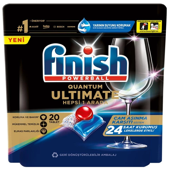Finish Quantum Ultimate Bulaşık Makinesi Tableti 20'li - 2