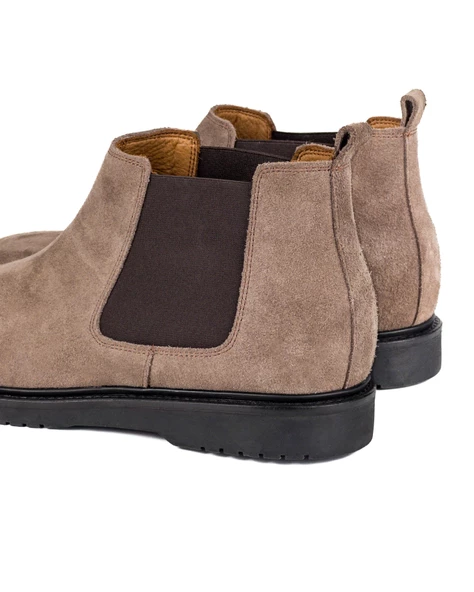 Anzer Gri Hakiki Süet Deri Erkek Bot - Resim 5