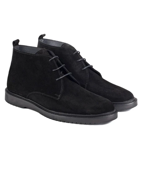 Kaçkar Siyah Hakiki Süet Deri Erkek Bot - 2