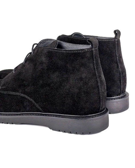 Kaçkar Siyah Hakiki Süet Deri Erkek Bot - 5