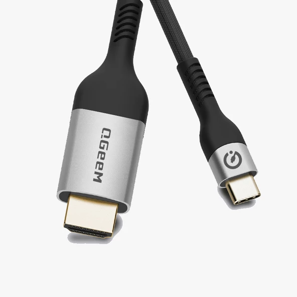 Zore QG06 8K 60 Hz Görüntü Kalitesi Type-C to HDMI Kablo 1.8M