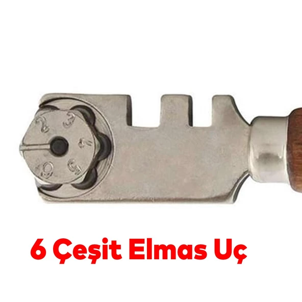 Cam Kesici Elması 130 mm Klasik Kesici THT561301 Elmas Cam Kesme Tekerleği Kiti - 2