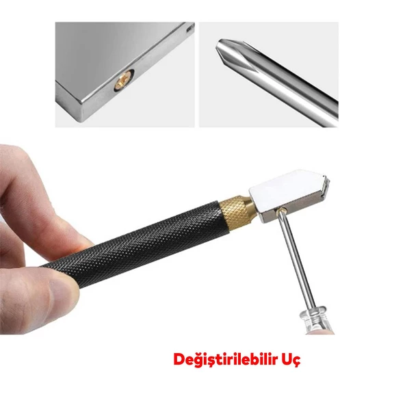 Cam Kesici Elması Yağlı 178 mm Profesyonel Kesici THT561781 Elmas Cam Kesme Tekerleği Kiti - 6