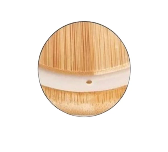 Rossel Premium Bambu Vakum Kapaklı Cam Kavanoz 500ml 6 lı - 3