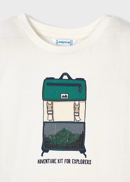 Mayoral Krem Çocuk Tshirt - Resim 7